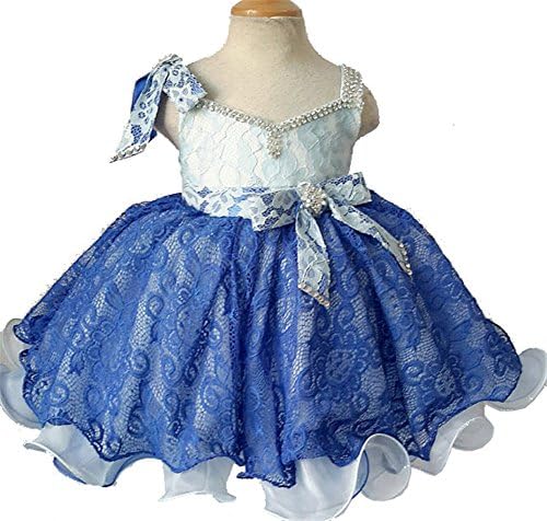 Jenniferwu Infant toddler baby newborn little Girl's Pageant party birthday Dress 3months to size7 G213-1