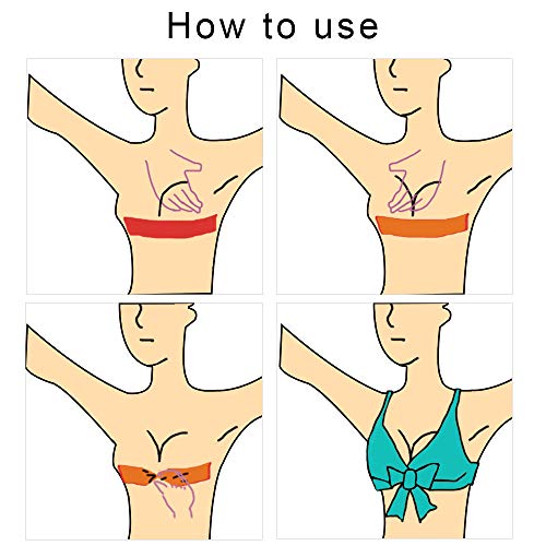 New:Boob Tape (DIY Boob Job!),Body Tape,Breast Tape,Bra Tape,Foot Tape,Fabric Tape, (2inch×33feet) Medicine Grade Low sensitization and Waterproof. Better Than Gaffer,Duct Tape.(KIM'S Boob Secret!) - Thumbnail 5