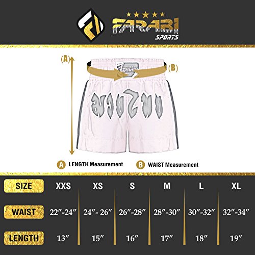 Farabi Muay Thai Kick Boxing Shorts Pink Ladies Female Training Trunks MMA (Small, L)