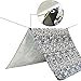 Wild Masquerade:LYN Heavy Duty Camo/Camouflage Transformative Emergency Survival Blanket/Tent-XL,Thermal Space Mylar Waterproof with Stake for Camping,Army,Tarp,Hiking,Mountaining&Survival Gear