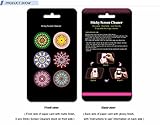 Sticky Cleaner Round Pattern Pretty Abstract Design 6-in-1 Microfiber Screen Cleaner Sticker for iPhones, smartphones, tablets and touchscreen other electronic digital devices