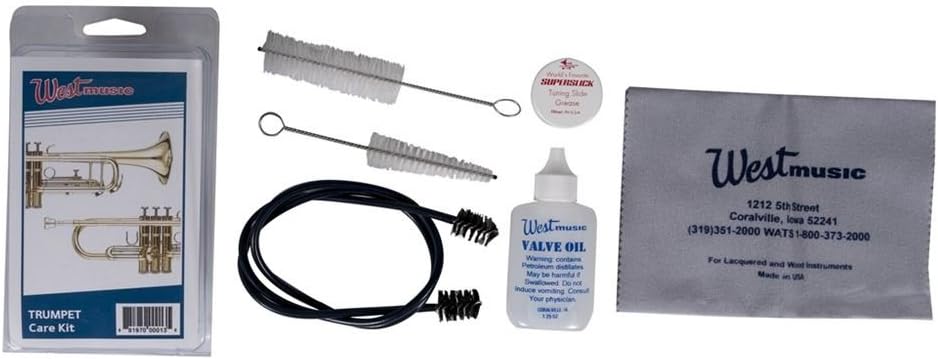 West Music Trumpet Care Kit - Complete Maintenance Essentials for Beginners & Professionals