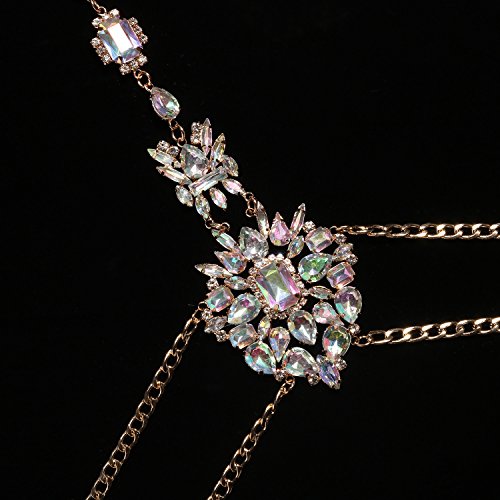 Holylove Body Chains Crystal Women Novelty Jewelry Necklace 1 PC with Gift Box-HLBN77 Crystal