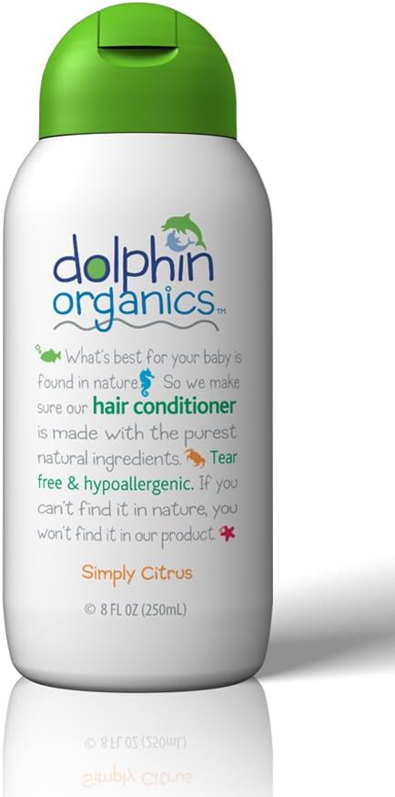 Dolphin Organics Hypoallergenic Simply Citrus Conditioner, 8oz.