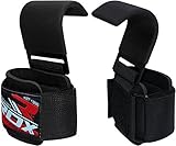 RDX Weight Lifting Gym Hook Strap Crossfit Wraps Hand Bar Bodybuilding Training Workout