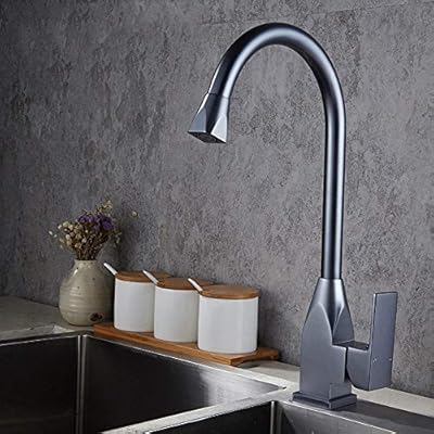 Hizljj Single Handle High Arc Brushed Nickel Faucet Single Level