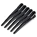 10PCS Professional Black Metal Duck Teeth Bows Hair Clips Natural Hair Barrettes Salon Crocodile Hair Clip DIY Accessories Hair pins Alligator Clips