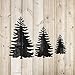 Pine Trees Stencil - Large Tree Stencil, Nature Stencils, National Park, Tree Template, Tree Deco