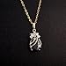 YAZILIND Cute 18K Gold Plated Crystal Pendant With Necklace for Women