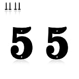 4 Inch Metal Modern House Numbers, House Address