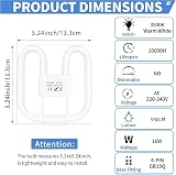 Liuyife GR10Q 4-Pin 16W CFL Lamp 13.3cm Square 3500K Non-Dimmable view 2