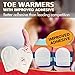 GoGold 40 Pairs Toe Warmers – Longer Lasting with Strong Adhesive Stickers Boot Warmers – Enhanced Heat Air Activated Feet Warmers – Odorless & Natural Bulk Heaters – 40 Packs Sock Heating Pads