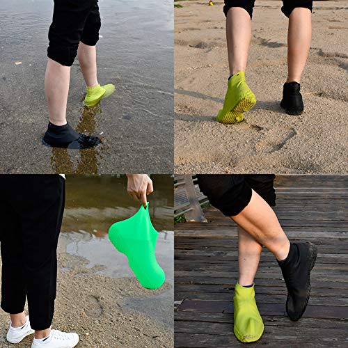 image for LEGELITE Reusable Silicone Waterproof Shoe Covers, No-Slip Silicone Ru