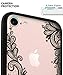 VIROMO Matte Slim Case with Full Camera Protection (Camera Cover), Lace Flower Design on Hard Back for Women, Girls (for iPhone 8/7/SE)
