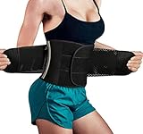 Hourglass Waist Trainer Trimmer Slimming Belt - Hot Neoprene Sauna Sweat Belly Band Body Shaper Weight Loss Back Support