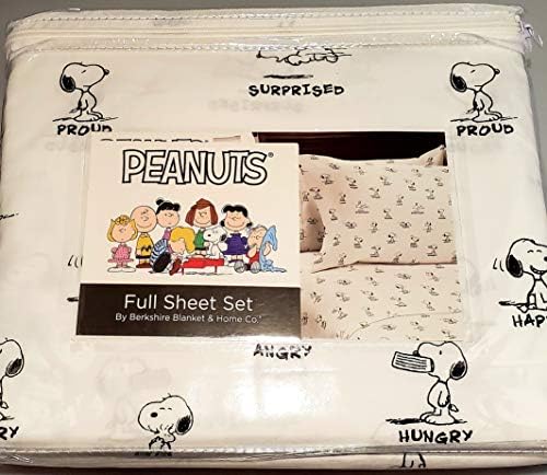 Berkshire Blanket Home Co ブラックホワイト スヌーピー ピーナッツ Happy Tired Love Sad Angry Proud Surprised フル