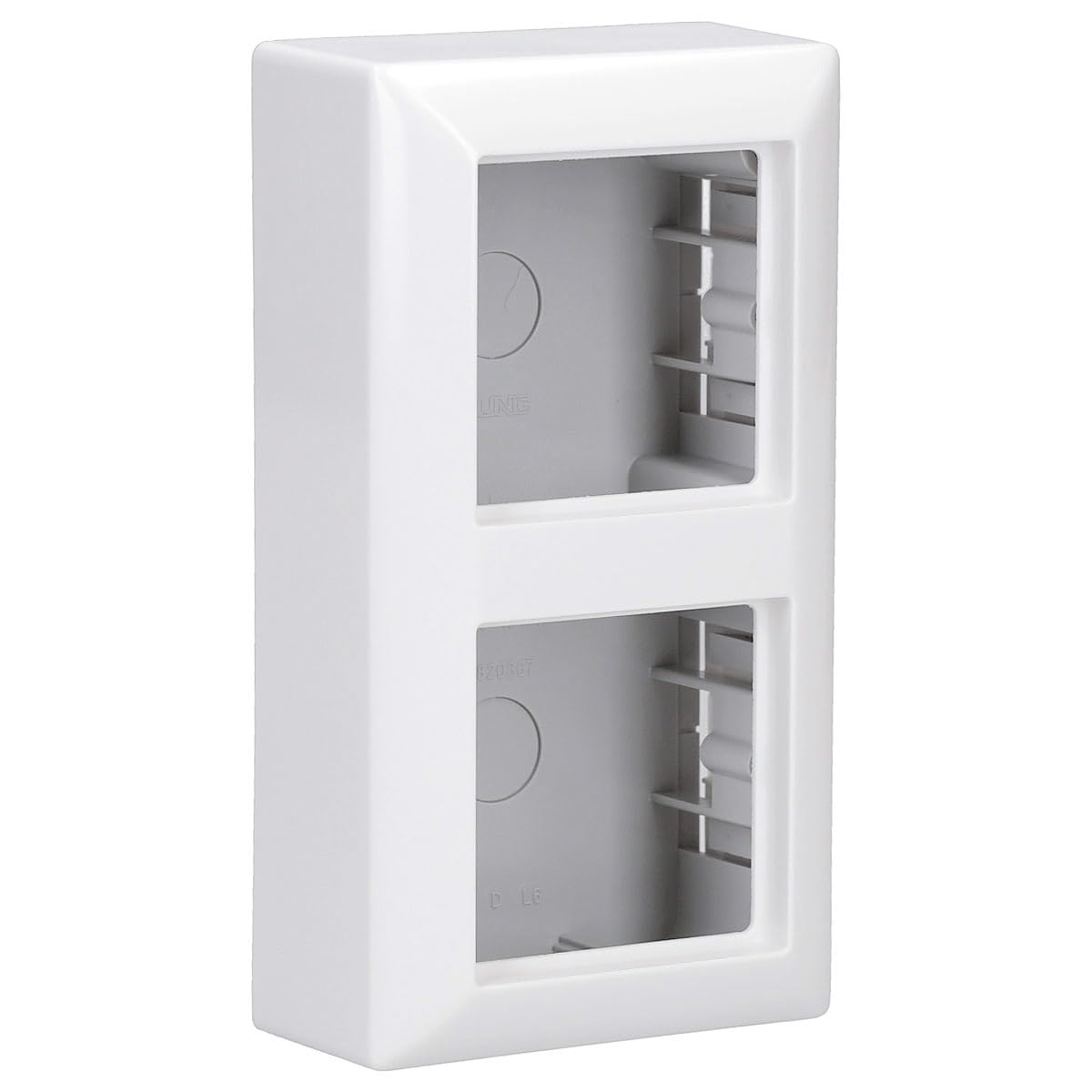 Jung AS58 2AWW Surface-Mounted Socket Cover Double