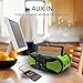 DaringSnail Emergency Crank NOAA Weather Radio, Audio Speaker, AM/FM 4-Way Powered Radio with 4000mAh Battery, LED Flashlight, Reading Lamp, SOS Alarm and Cellphone Charger (Green)