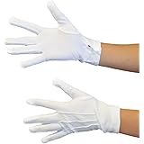 Danzcue Adult White Glove with Snap Back (Pair)