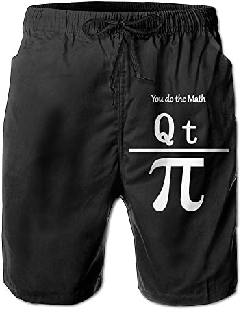 You Do The Math QT Pi Summer Breathable Drawstring Board Shorts Beach Short With Pocket For Men