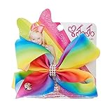 Claire's Girl's Jojo Siwa Small Rainbow Rhinestone Keeper Hair Bow