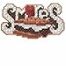 Smores Beaded Counted Cross Stitch Ornament Kit MH184206 Mill Hill 2014 Autumn Harvest