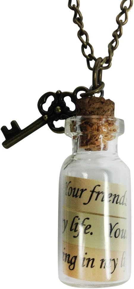 Monarch Inspirations Message In A Bottle 18 Inch Necklace Your Friendship Is A Blessing In My Life
