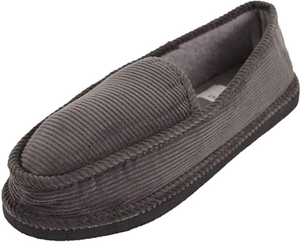 blue corduroy house shoes