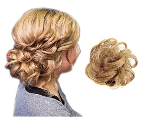 Showpower Women Fashion Short Messy Curly Hair Bun Piece Updo