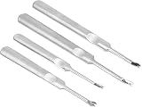 Agatige 4PCS U/V Leather Stitching Groover Stainless Steel Edge Beveler Skiving view 7