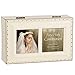 Cottage Garden First Communion Girl Inspirational Ivory Petite Music Box Plays Ave Maria