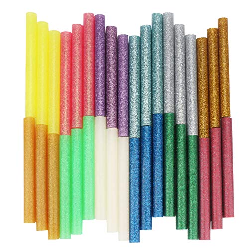 Mini Hot Glue, Enpoint 3.93 x 0.43 in Hot Glue Sticks for Glue Gun EVA Glitter Colored Hot Melt Adhesive Glue Sticks for DIY Art Craft General Repairs and Gluing Projects 36 Pack - Thumbnail 7