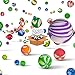 Fun Central 250 Pieces - 27mm Bouncy Balls Bulk Party Favors for Kids - Assorted Colors