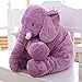 Qiyun Stuffed Elephant Plush Pillow Toy Purple 24