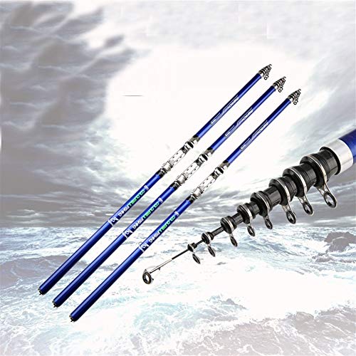 Jmmyq Carbon-Faser-3.6M 4.5M 5.4M 6.3M Spinning Angelruten-M Power Teleskop Felsen Angelrute Carp Feederrute Surf… – Bild 5