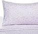 Amazon Basics Lightweight Super Soft Easy Care Wrinkle Free Microfiber 3 Piece Bed Sheet Set with 14-Inch Deep Pockets, Twin, Lavender Paisley, Floral, Kids, Men & Women Bedding