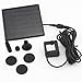 Danibos Solar Pump, Upgraded Solar Power Water Pump Panel Kit Submersible Water Pump for Pool Garden Pond Birdbath Fountain, Frosted Solar Panel (1.2w Solar Pump)