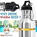 Beer Bottle Cooler Insulator Stainless Steel- Fun Beer Gifts idea For Men- Beer Keeper and Holder- Fits 12oz Bottle+Insulated Bag, Keyring Bottle Opener and Funny Wall Mounted Opener Bonus in Gift Box