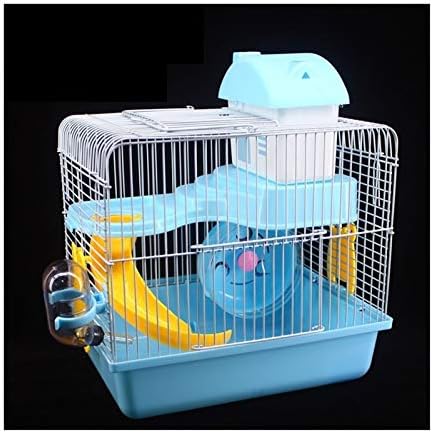 小動物室 ハムスター の ケージ 巣箱 Hamster Cage ハムスター 室 屋内小動物の生息地ケージ齧歯類スナネズミ マウスマウスラットハムスター チンチラ アレチネズミのための動物クリッターケージパーフェクト 暖かい小さな動物の部屋 Zhangyn Color Blue Workassis Com