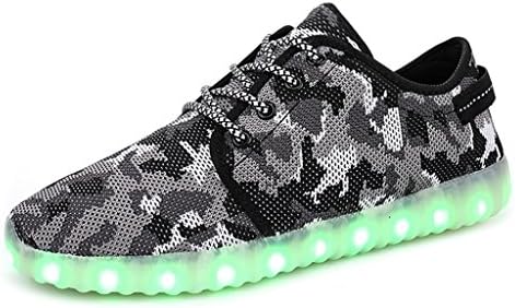 HOOSION LED Light Up Shoes for Kids USB Charging Light Colorful Glowing Leisure Flashing Sport Shoes