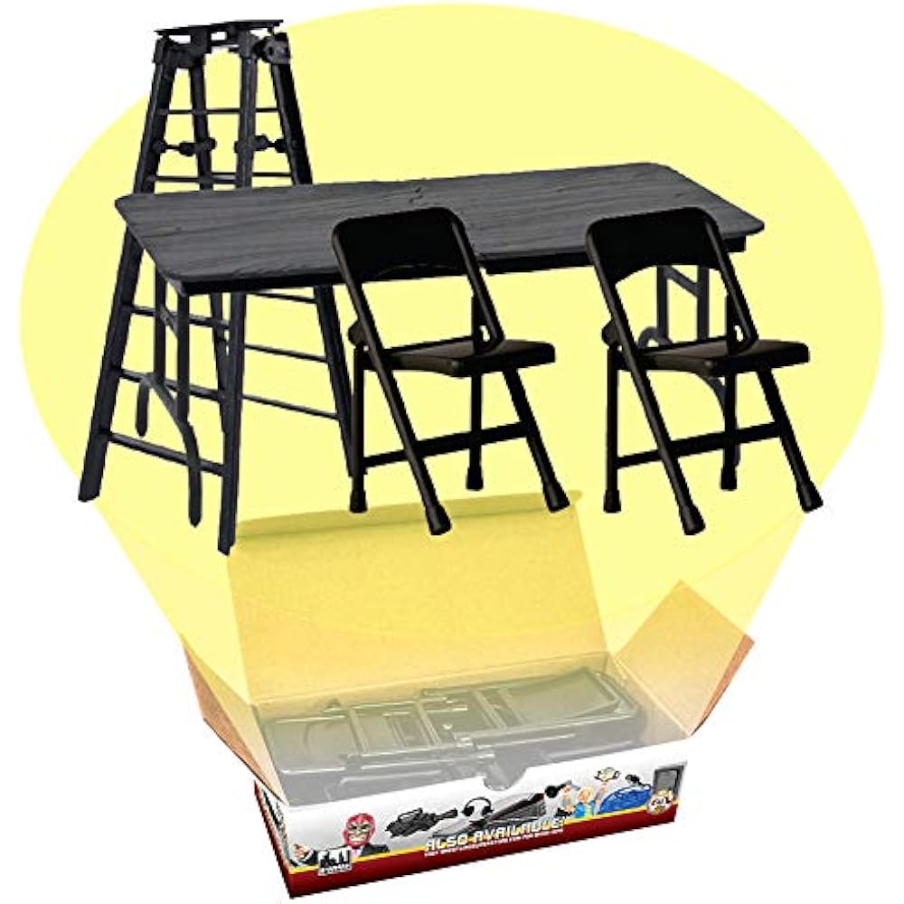 Categories ULTIMATE Ladder, Table & Chairs Black Playset For WWE
