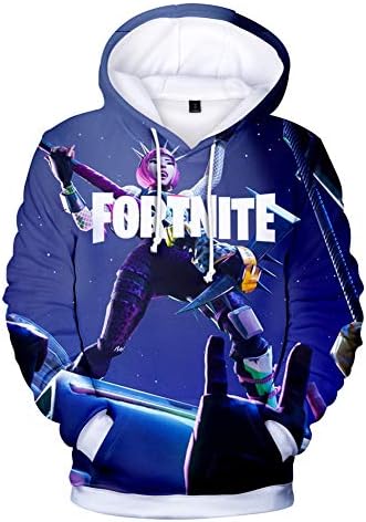 Mvruve Kids Girls Boys Fortnite Hoodie Comfy Hooded Crewneck Sweatshirts
