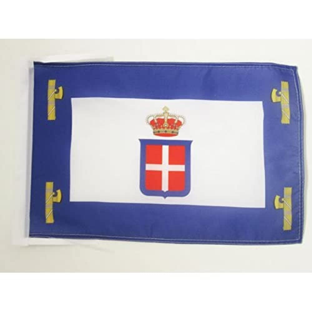 AZ FLAG - Italian East Africa Flag - 18'' x 12'' - 100% Polyester Italy - Italian Colony Small Banner with Two Cords - Fade Resistant - Vivid Colors - 18x12 in - 45x30 Cm