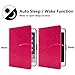 iPad Mini Case-LittleMax Smart Embossed PU Leather Case Pure Color [Magnetic Closure] Stand Case with [Cards Holder] for Apple iPad Mini 3 2 1 [Free Cleaning Cloth,Stylus Pen]-#1-Red Butterfly