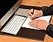 Computer Leather Desk Pad, Stylish Mat Cover, Reversible Color Design Brown to Khaki, 18x24 Inches