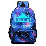 MaeFte Fortnite Luminous Backpack School Bags (One_Size, Colorful)