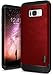 Ringke Flex S Compatible with Galaxy S8 Plus Case Classy Slim Look Flexible TPU Premium Hard PC Leather Hybrid Protection Non Slip Tactile Grip Scratch Resistant for Galaxy S8 Plus - Red