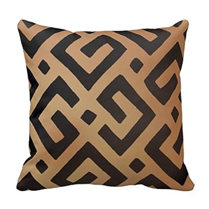 Amazon Com African Kuba Cloth 1 Throw Pillow Case Home Kitchen