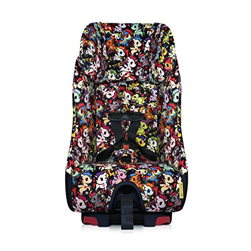 Clek Foonf Rigid Latch Convertible Baby and Toddler Car Seat, Rear and Forward Facing with Anti Rebound Bar, tokidoki Unicorno Disco 2018