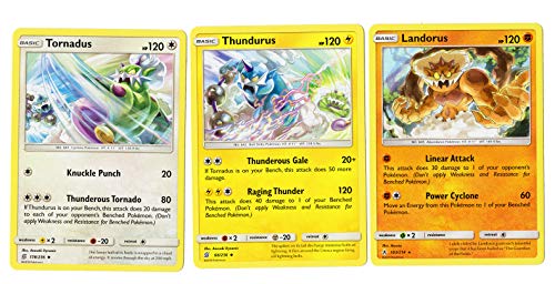 Pokemon Legengary Card Set Landorus Thundurus Tornadus 3 Card Lot 